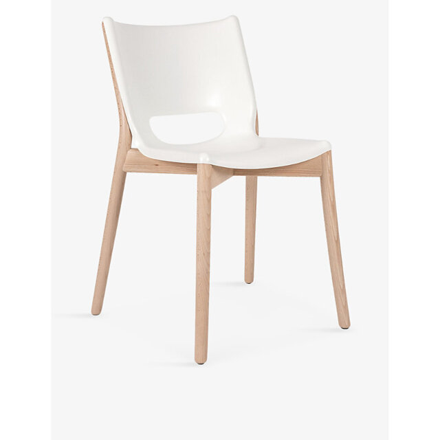 Alessi Poele Monoshell Steel and Wood Chair 81cm - image 1