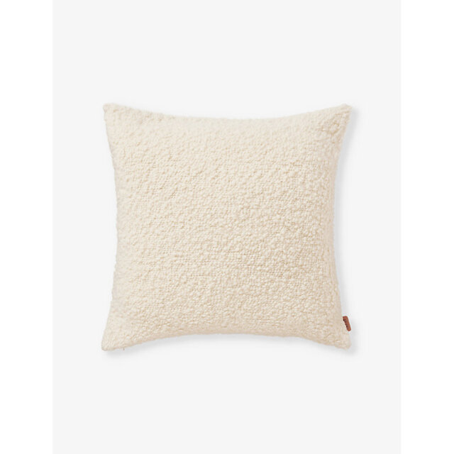 Ferm Living Moor Square Bouclé Wool and Cotton Cushion 50cm x 50cm - image 1