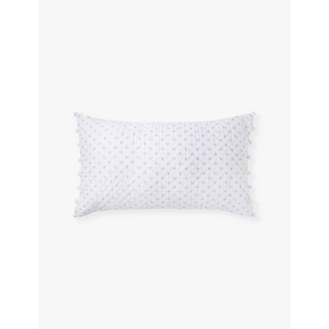 The White Company Brittany Small Rectangular Cotton-Voile Cushion - image 1