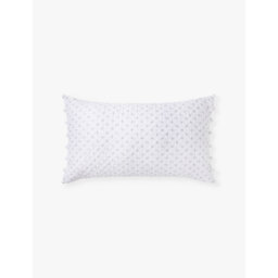 The White Company Brittany Small Rectangular Cotton-Voile Cushion - thumbnail 1