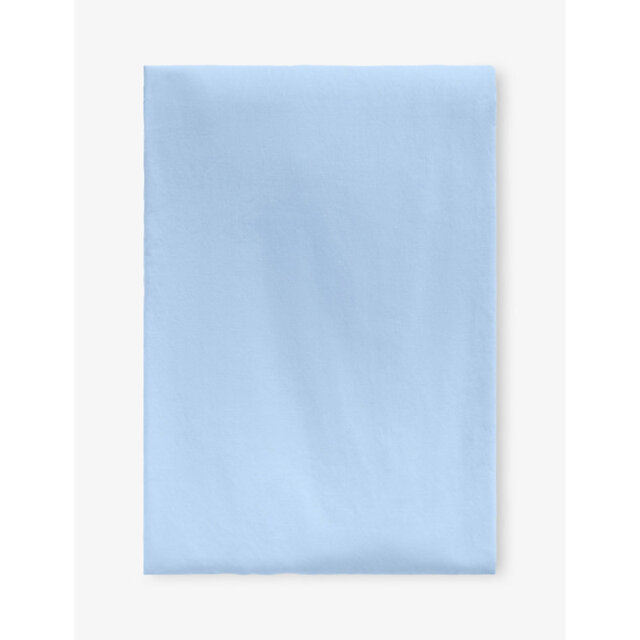 Tekla Percale Double Fitted Cotton Sheet - image 1