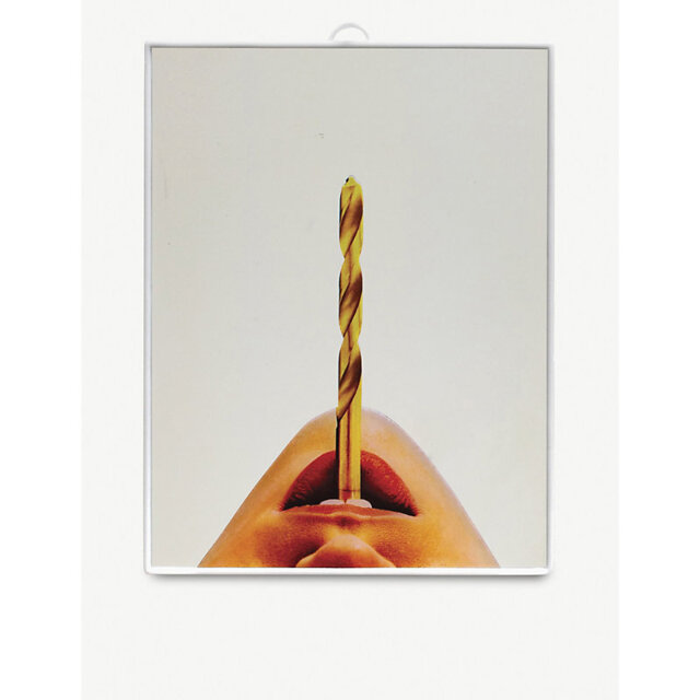 Seletti Toiletpaper Plastic and Glass Drill Mirror