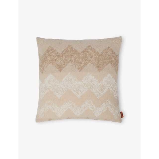 Missoni Home Gessetti Zigzag-Pattern Wool-Blend Cushion 40cm x 40cm - image 1