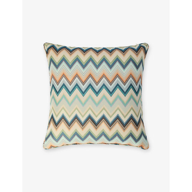 Missoni Home Agadir Zigzag-Pattern Cotton-Blend Cushion 40cm x 40cm - image 1