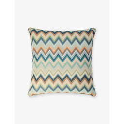 Missoni Home Agadir Zigzag-Pattern Cotton-Blend Cushion 40cm x 40cm - thumbnail 1