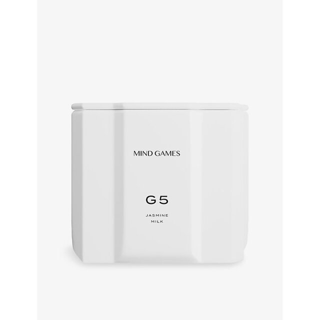 Mind Games G5 White Knight Jasmine Milk Scented Luxury Candle 283g - image 1
