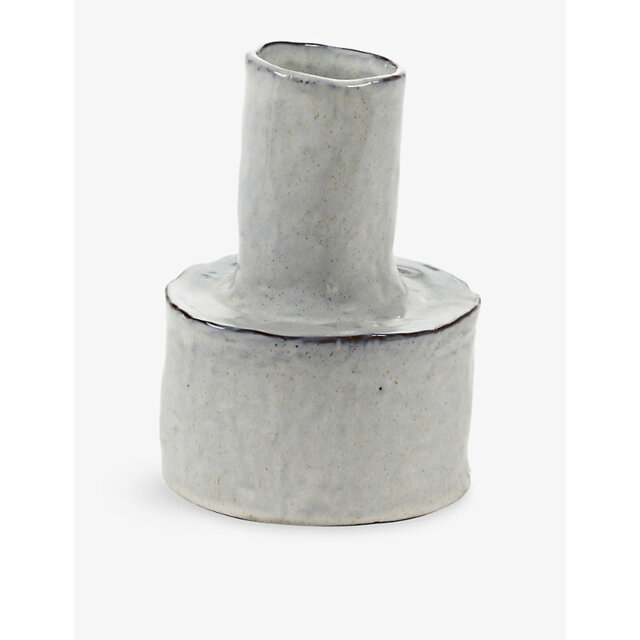 Serax Marie Michielssen Helena Ripple-Effect Stoneware Vase