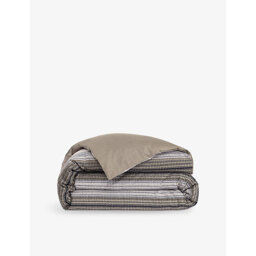Boss Modernist Stripe-Print Double Cotton Duvet Cover