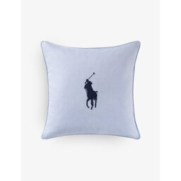 Ralph Lauren Home Oxford Logo-Embroidered Cotton Cushion Cover 45cm x 45cm