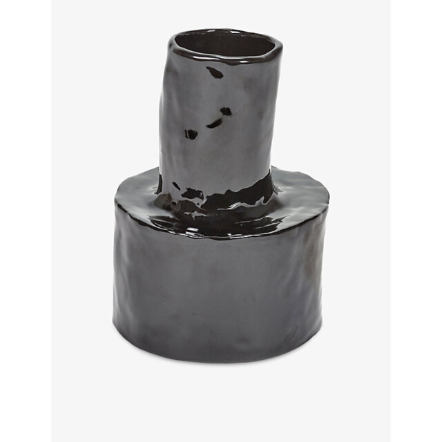 Serax Marie Michielssen Helena Ripple-Effect Stoneware Vase - image 1