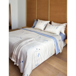 Boss Azure Mist Super King Cotton Flat Sheet - thumbnail 1