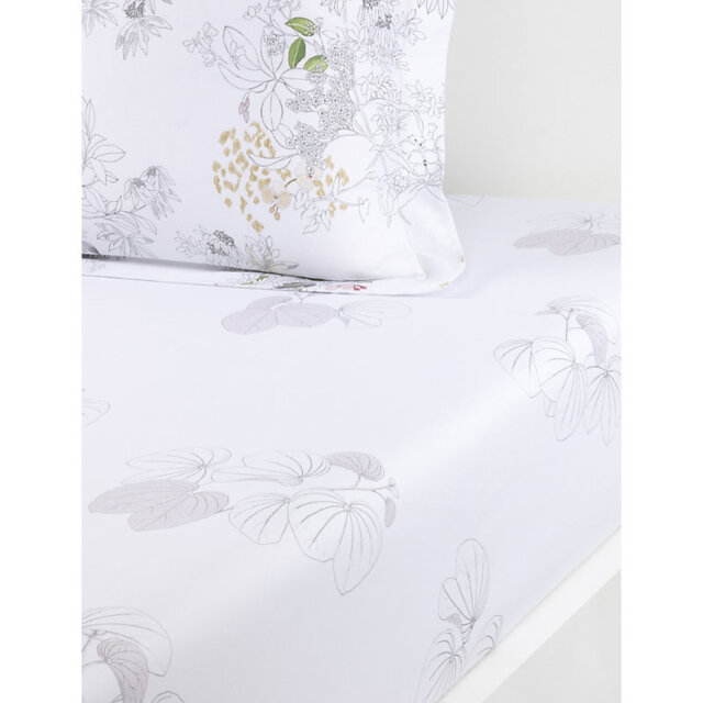 Yves Delorme Orchidee Cotton Fitted Sheet - image 1