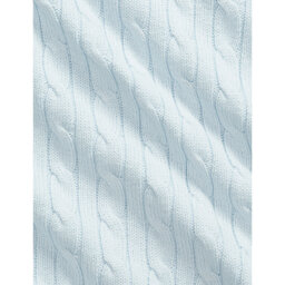 Polo Ralph Lauren Cable-Knitted Cotton Baby Blanket 101cm x 73cm - thumbnail 2