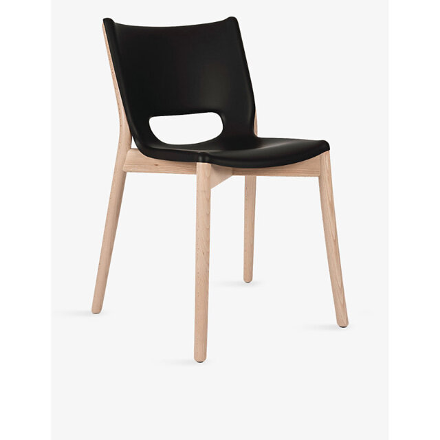 Alessi Poele Monoshell Steel and Wood Chair 81cm - image 1