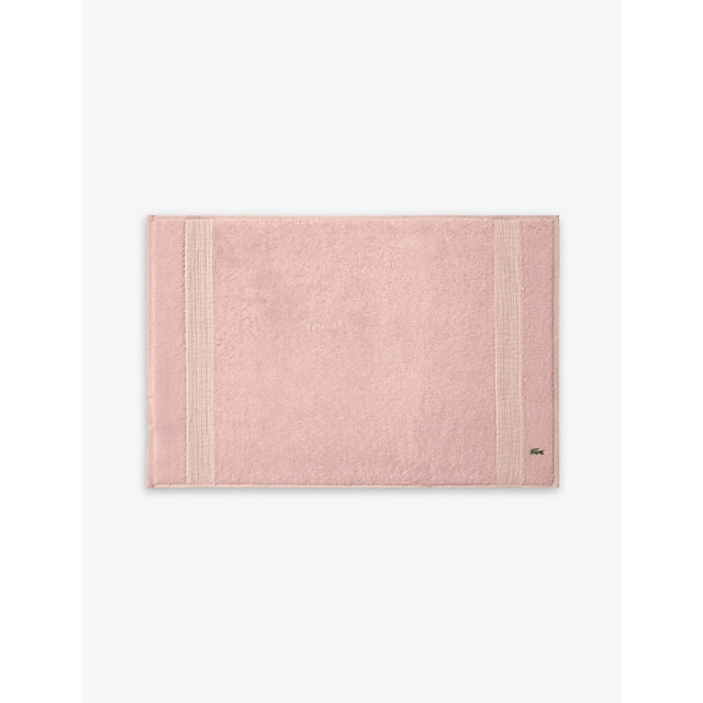 Lacoste Le Croco Logo-Embroidered Cotton Bath Mat 70cm x 50cm - image 1