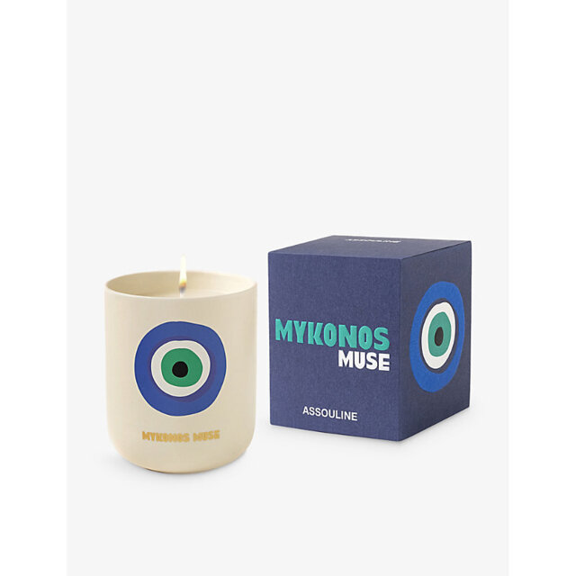 Assouline Travel From Home Mykonos Muse Wax Travel Candle 319g - image 1