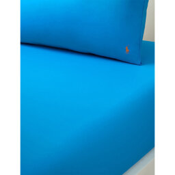 Ralph Lauren Home Polo Player Cotton Fitted Sheet - thumbnail 1
