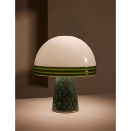 Soho Home Cassie Glass and Marble Table Lamp 40cm - thumbnail 2