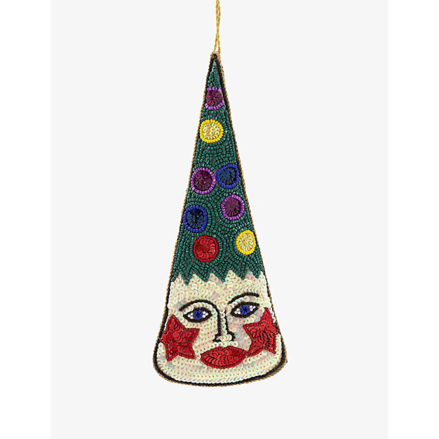 Anna + Nina Beaded Handmade Christmas Ornament