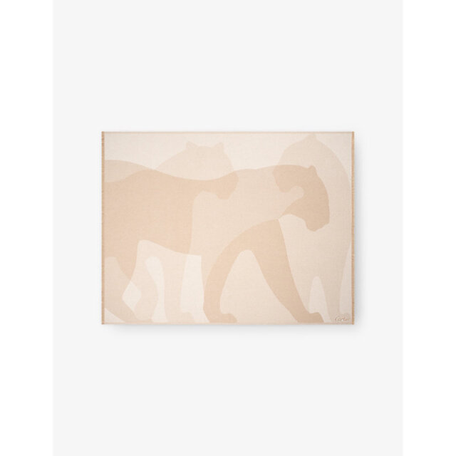 Panthère De Cartier Wool and Cashmere-Blend Blanket 190cm x 140cm - image 1