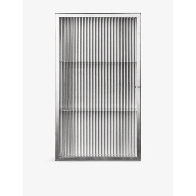 Ferm Living Haze Stainless-Steel and Glass Cabinet 60cm - image 1