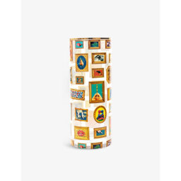 Seletti Wears Toiletpaper Frames Cylindrical Glass Vase 50cm - thumbnail 2