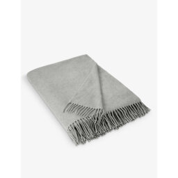 The White Company Fringe-Trim Lightweight Recycled Cashmere-Blend Throw