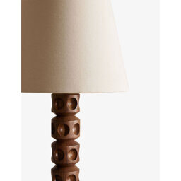 Soho Home Francesca Indented-Dot Wooden Table Lamp 65cm - thumbnail 2