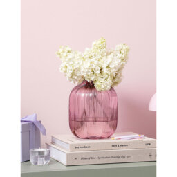 Villeroy & Boch Fleur Cassis Glass Vase 19cm - thumbnail 2