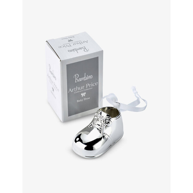 Arthur Price Baby Shoe Silver-Plated Ornament 6cm - image 1