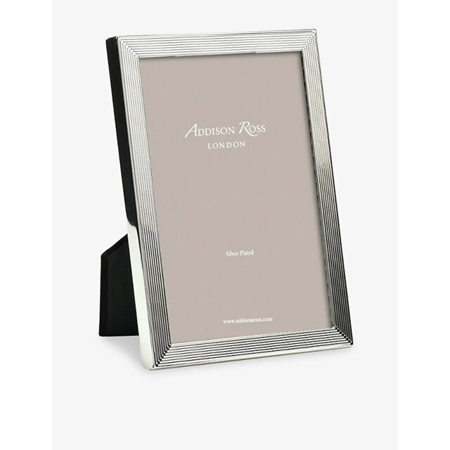 Addison Ross London Grooved Silver-Plated Photo Frame 5” x 7”