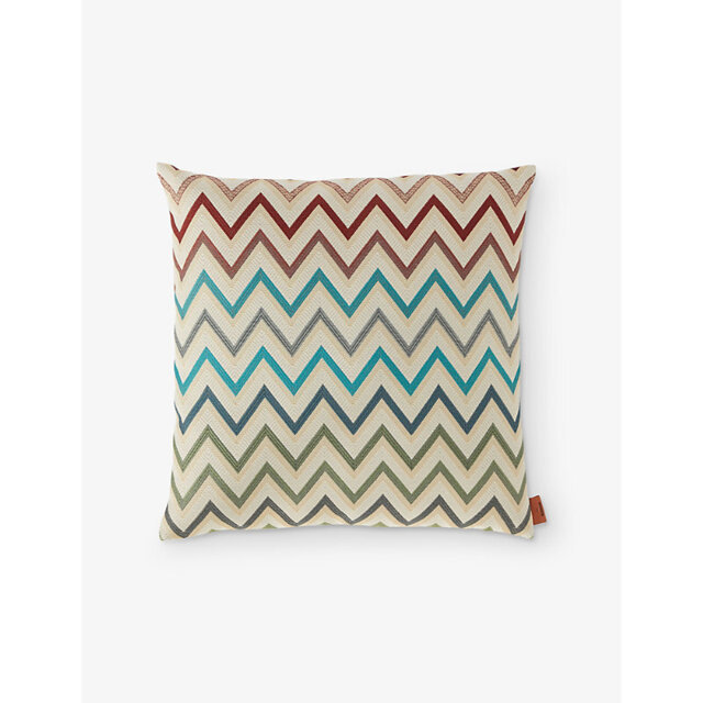 Missoni Home Watamu Zigzag-Pattern Cotton-Blend Cushion 40cm x 40cm - image 1