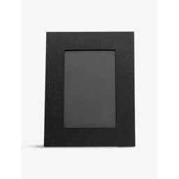 Smythson Panama Small Leather Photo Frame 8.4' x 6.5' - thumbnail 2