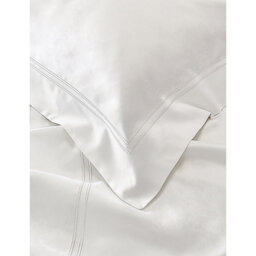 The White Company Symons Double-Row Cotton Flat Sheet - thumbnail 2