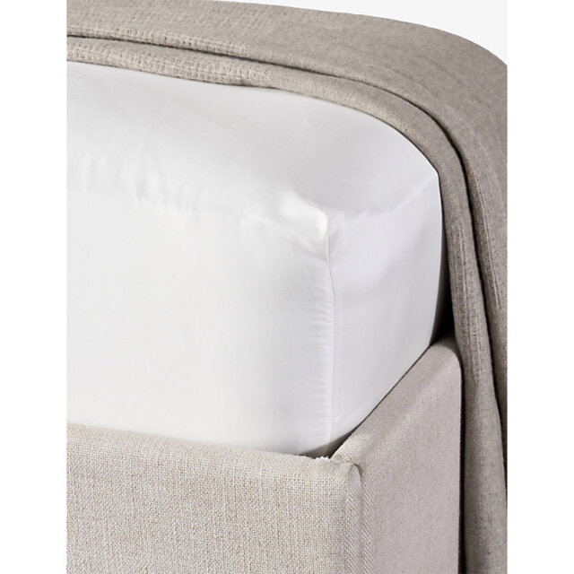 The White Company Pembridge Cotton-Sateen Deep Fitted Sheet