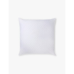 The White Company Brittany Dot-Print Medium Square Cotton Cushion 50cm x 50cm
