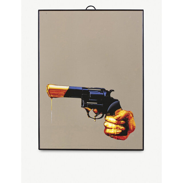 Seletti Toiletpaper Plastic and Glass Revolver Mirror
