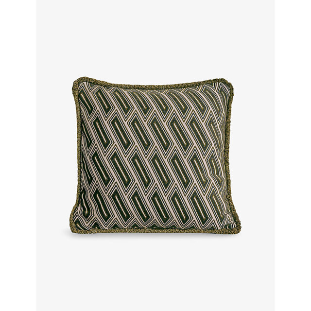 Soho Home Vende Olive Woven Cushion - image 1