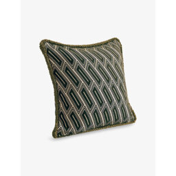 Soho Home Vende Olive Woven Cushion - thumbnail 2