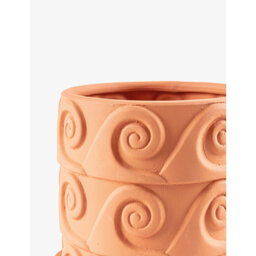 Seletti Antonio Aricò Magna Graecia Onda Wave-Pattern Terracotta Vase 24cm - thumbnail 2
