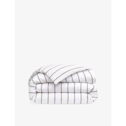 Boss B Ray Striped Cotton-Sateen Duvet Cover - thumbnail 1
