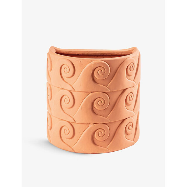 Seletti Magna Graecia Onde Terracotta Wall Vase 25cm - image 1