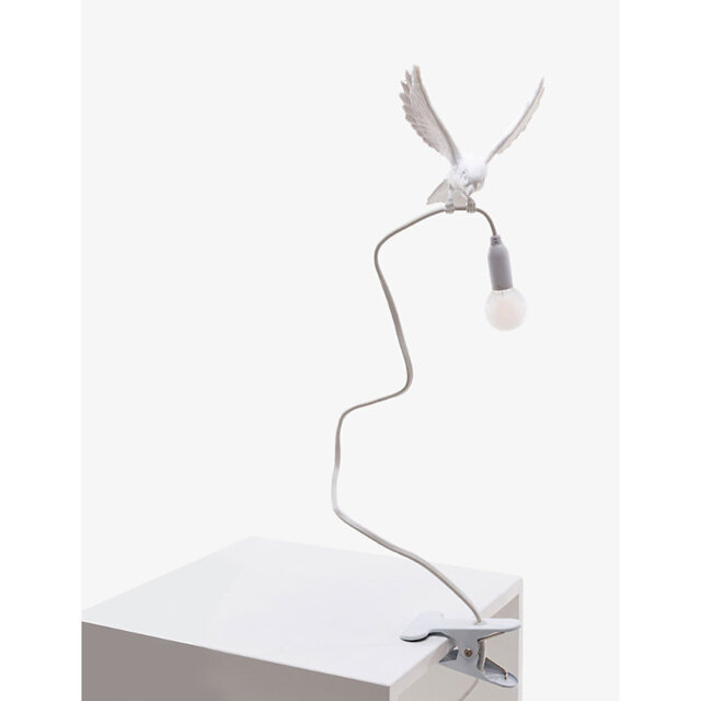 Seletti Sparrow Taking Off Resin Clamp Lamp 100cm - image 1