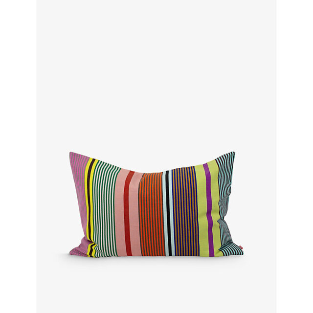 A World Of Craft By Afroart Maia striped cotton cushion cover 50cm x 70cm