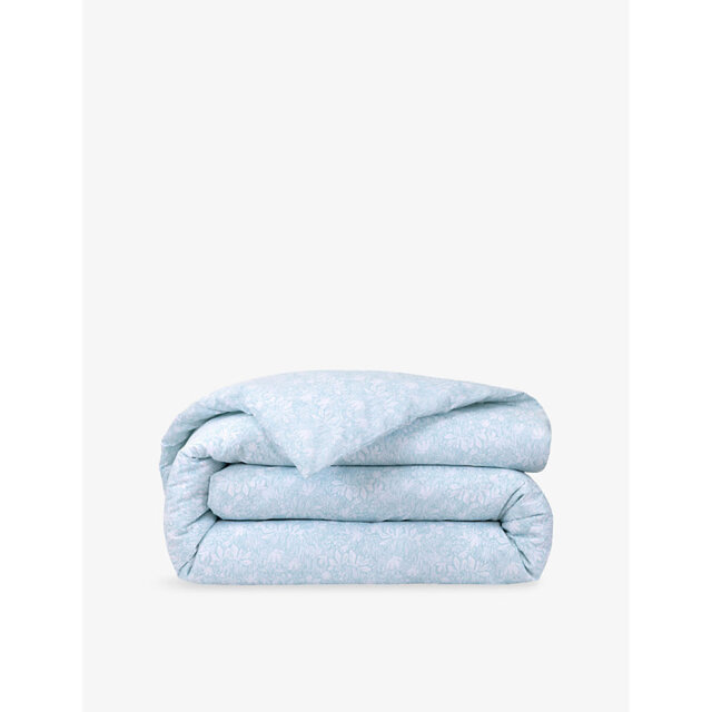 Yves Delorme Capri Aqua Cotton Duvet Cover - image 1