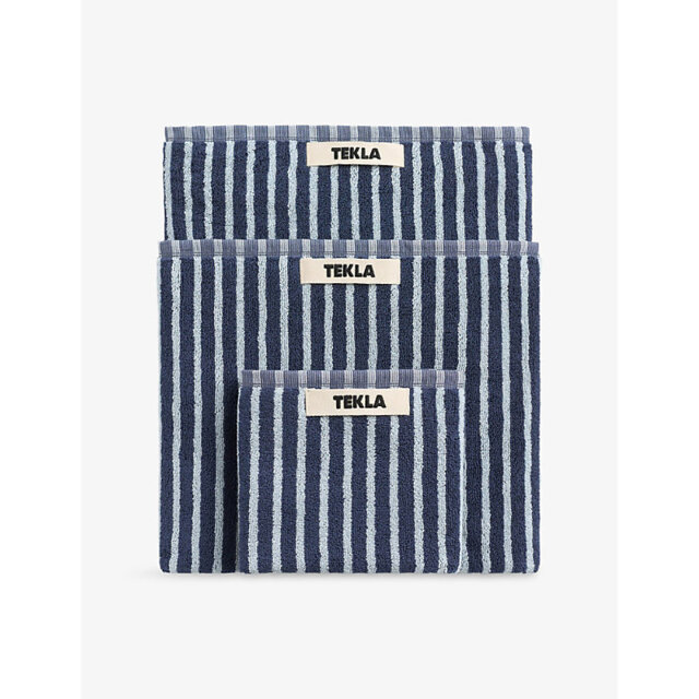 Tekla Striped Cotton Bath Towel 70cm x 140cm - image 1