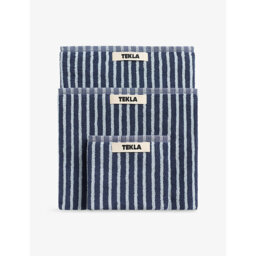 Tekla Striped Cotton Bath Towel 70cm x 140cm - thumbnail 1