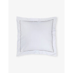 The White Company Savoy Oxford Square Single Cotton Pillowcase - thumbnail 1