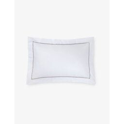 The White Company Savoy Oxford Square Single Cotton Pillowcase - thumbnail 2