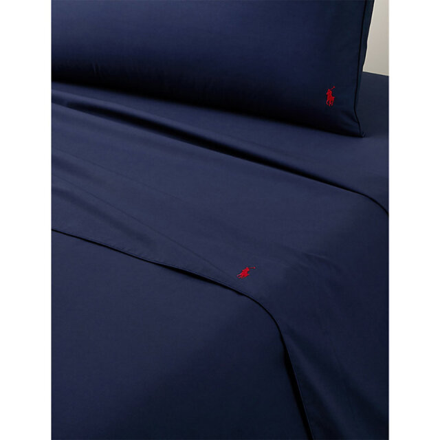 Ralph Lauren Home Polo Player Cotton Flat Sheet - image 1